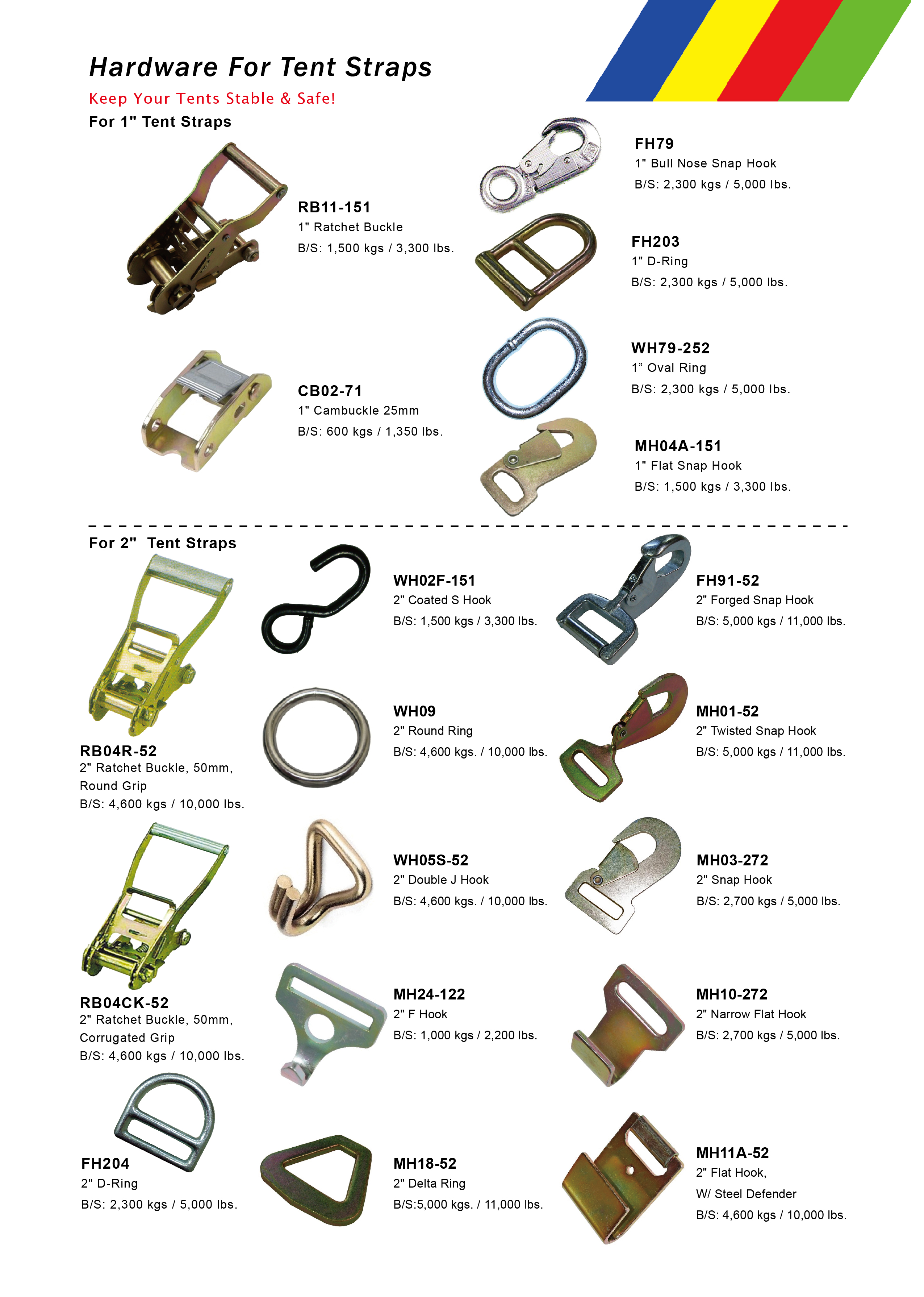 Hardware For Tent Straps