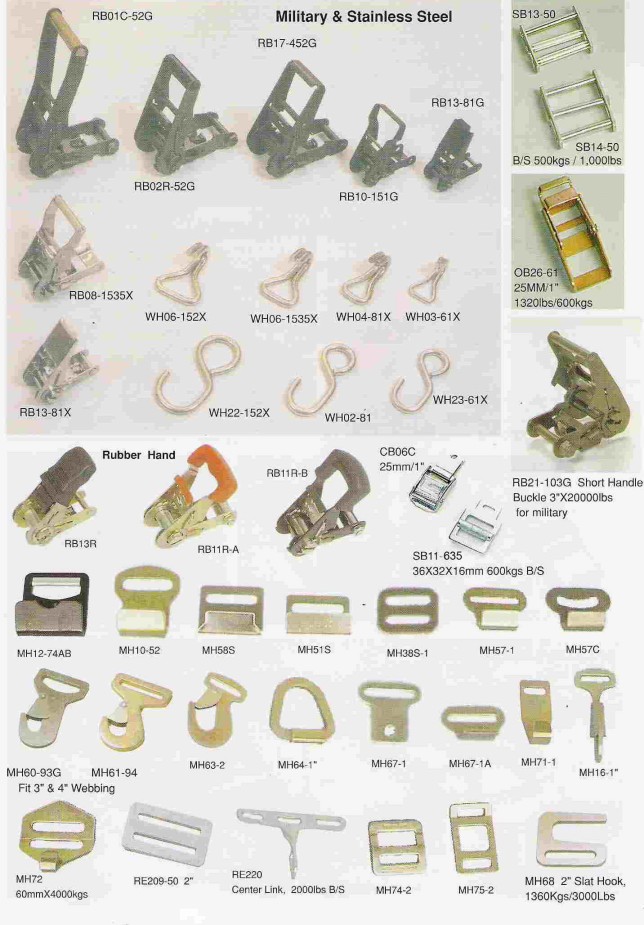 Ratchet Buckles & Hooks(RB & Hooks Series)