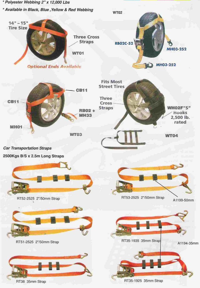 Wheel Tie Down Straps(WT Series)