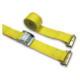 2&quot; x 12' Yellow Logistic Strap- Cam Buckle W/ E Fittings.﻿