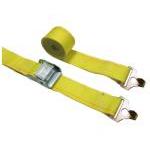 2&quot; x 12' Yellow Logistic Strap - W/ F Hook.