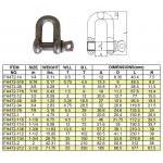 High Strength Screw Pin Dee Shackle 40G