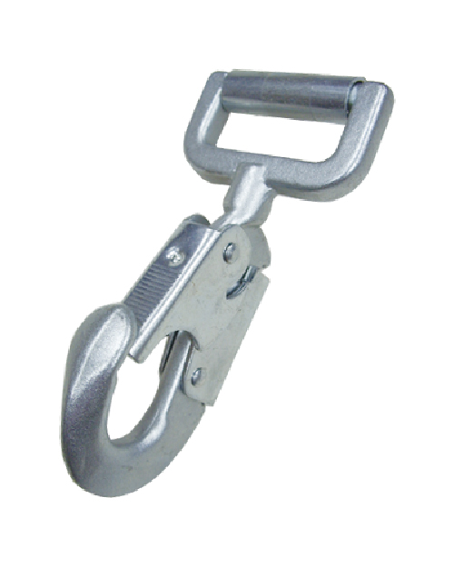 Snap Hook, Double Security, Forged, Opening 17mm