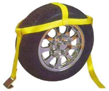 Wheel Strap, W/ Flat Hook